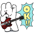 Rabbit Rock × LINE Score Sticker for LINE & WhatsApp | ZIP: GIF & PNG
