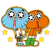 The Amazing World of Gumball Sticker for LINE & WhatsApp | ZIP: GIF & PNG
