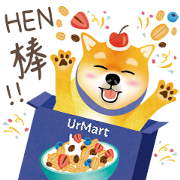 UrMart × Shibabui's Life UrMart × Shibabui's Life Sticker for LINE & WhatsApp | ZIP: GIF & PNG