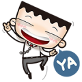 i'm mark (ups and downs in the office) Sticker for LINE & WhatsApp | ZIP: GIF & PNG