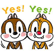Animated Chip 'n' Dale: Properly Cute Sticker for LINE & WhatsApp | ZIP: GIF & PNG