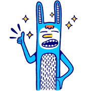BunnTall Sticker for LINE & WhatsApp | ZIP: GIF & PNG