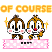 Chip 'n' Dale Custom Stickers (Polite) Sticker for LINE & WhatsApp | ZIP: GIF & PNG