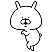 Chococo's Yuru Usagi (Animated) Sticker for LINE & WhatsApp | ZIP: GIF & PNG