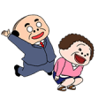 Dancing Middle-Aged Gentleman & Lady