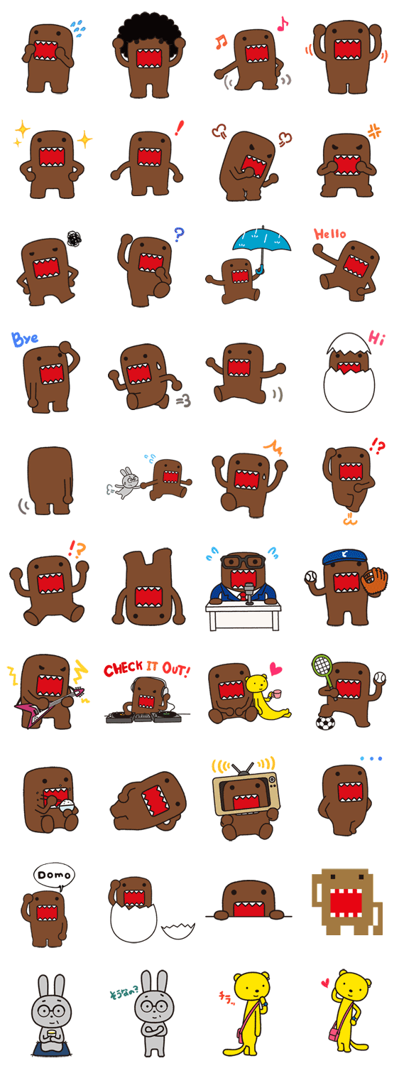 Domo Kun Sticker For Line Whatsapp Android