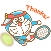 Doraemon's Animated Sports Sticker for LINE & WhatsApp | ZIP: GIF & PNG