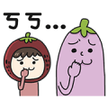 Fruit Couple Love Sticker for LINE & WhatsApp | ZIP: GIF & PNG