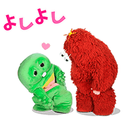 Gachapin & Mukku Pop-Ups Sticker for LINE & WhatsApp | ZIP: GIF & PNG