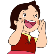 HEIDI A GIRL OF THE ALPS. HEIDI A GIRL OF THE ALPS. Sticker for LINE & WhatsApp | ZIP: GIF & PNG