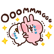 Kanahei's Piske & Usagi Keep It Movin' Sticker for LINE & WhatsApp | ZIP: GIF & PNG