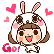 Kinoko & Labito's Jiggle Wiggle Party Sticker for LINE & WhatsApp | ZIP: GIF & PNG