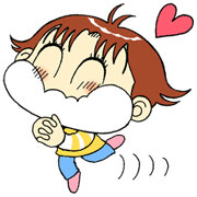 Kocchi-Muite! Miiko Sticker for LINE & WhatsApp | ZIP: GIF & PNG
