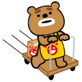 Kumanchu: Part-Time Bear Sticker for LINE & WhatsApp | ZIP: GIF & PNG
