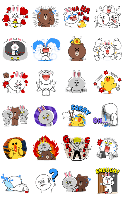 LINE Characters: Maximum Reaction Line Sticker GIF & PNG Pack: Animated & Transparent No Background | WhatsApp Sticker