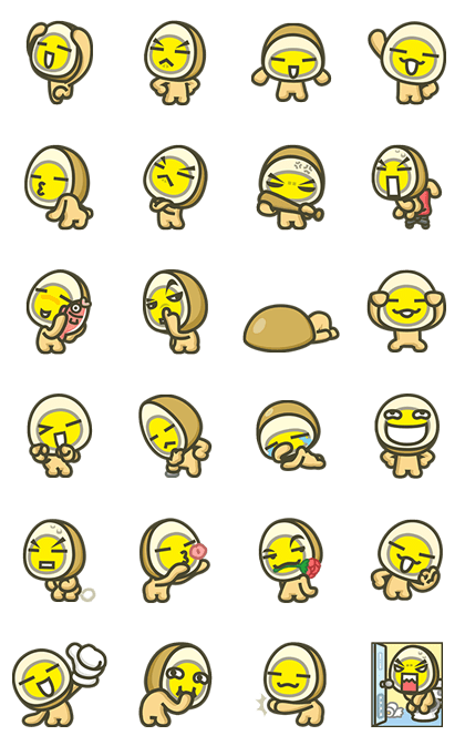 MILUEGG: Animated is tastier! Line Sticker GIF & PNG Pack: Animated & Transparent No Background | WhatsApp Sticker