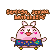 Miya Spread Kindness Miya Spread Kindness Sticker for LINE & WhatsApp | ZIP: GIF & PNG