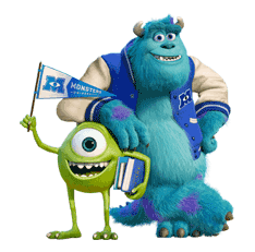 Monsters University Sticker for LINE & WhatsApp | ZIP: GIF & PNG