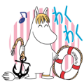Moomin: Animated Summer Stickers Sticker for LINE & WhatsApp | ZIP: GIF & PNG