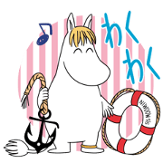 Moomin: Animated Summer Stickers Moomin: Animated Summer Stickers Sticker for LINE & WhatsApp | ZIP: GIF & PNG