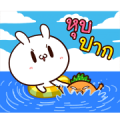Moose the Rabbit & Babe Carrot 5 Sticker for LINE & WhatsApp | ZIP: GIF & PNG