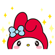 My Melody: Eyes On Me! Sticker for LINE & WhatsApp | ZIP: GIF & PNG