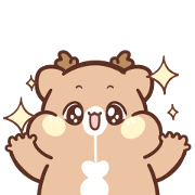 Nonsense of Sweet House Little Deer Nonsense of Sweet House Little Deer Sticker for LINE & WhatsApp | ZIP: GIF & PNG