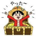 ONE PIECE × Naoko Stickers Sticker for LINE & WhatsApp | ZIP: GIF & PNG