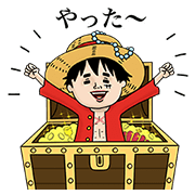 ONE PIECE × Naoko Stickers ONE PIECE × Naoko Stickers Sticker for LINE & WhatsApp | ZIP: GIF & PNG