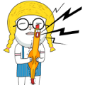 Peach Baby: Super Cute Sticker for LINE & WhatsApp | ZIP: GIF & PNG