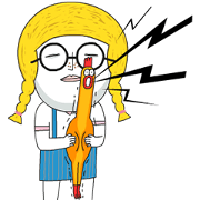 Peach Baby: Super Cute Sticker for LINE & WhatsApp | ZIP: GIF & PNG