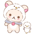 Rilakkuma: Korilakkuma's Vacation Sticker for LINE & WhatsApp | ZIP: GIF & PNG