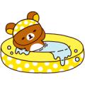 Rilakkuma Summer Sticker for LINE & WhatsApp | ZIP: GIF & PNG