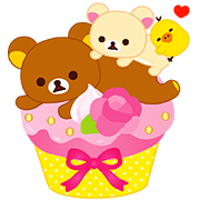 Rilakkuma Sweets Rilakkuma Sweets Sticker for LINE & WhatsApp | ZIP: GIF & PNG