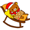 Rilakkuma Xmas & Holiday Sticker for LINE & WhatsApp | ZIP: GIF & PNG