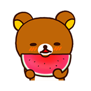 Rilakkuma's Big Vacation Sticker for LINE & WhatsApp | ZIP: GIF & PNG