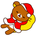 Rilakkuma's Xmas & New Year Sticker for LINE & WhatsApp | ZIP: GIF & PNG