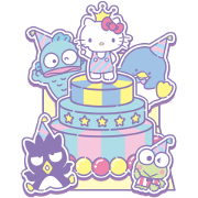 SANRIO CHARACTERS (Greetings) Sticker for LINE & WhatsApp | ZIP: GIF & PNG