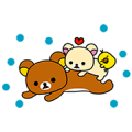 ｢CALPIS｣ Brand × Rilakkuma Stickers Sticker for LINE & WhatsApp | ZIP: GIF & PNG