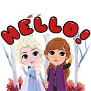 Frozen 2 × Boonshoes Sticker for LINE & WhatsApp | ZIP: GIF & PNG