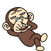 Funny Monkey Sticker for LINE & WhatsApp | ZIP: GIF & PNG