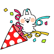 Happy Mini Usagyuuun Happy Mini Usagyuuun Sticker for LINE & WhatsApp | ZIP: GIF & PNG