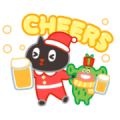 Kuroro Space Explorer: My Naughty Winter Sticker for LINE & WhatsApp | ZIP: GIF & PNG