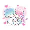 Little Twin Stars: Watercolors Sticker for LINE & WhatsApp | ZIP: GIF & PNG