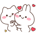 Mimi & Neko 2 Sticker for LINE & WhatsApp | ZIP: GIF & PNG