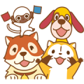 Rascal and Friends Sticker for LINE & WhatsApp | ZIP: GIF & PNG