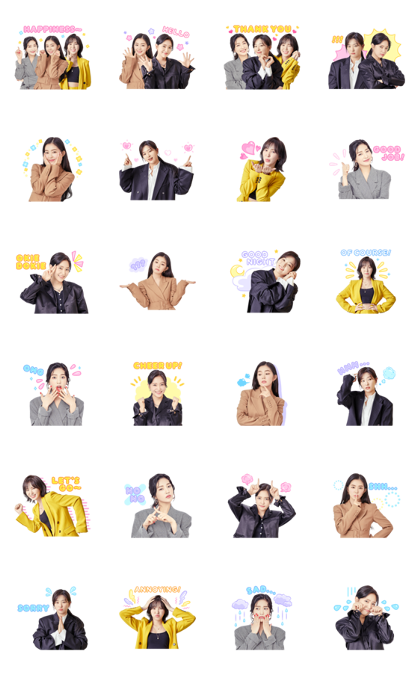 Red Velvet SPECIAL Line Sticker GIF & PNG Pack: Animated & Transparent No Background | WhatsApp Sticker