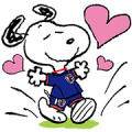 SNOOPY ☆ SAMURAI BLUE! Sticker for LINE & WhatsApp | ZIP: GIF & PNG