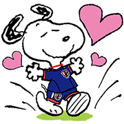 SNOOPY ☆ SAMURAI BLUE! SNOOPY ☆ SAMURAI BLUE! Sticker for LINE & WhatsApp | ZIP: GIF & PNG