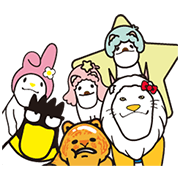 Sanrio Characters × Shakurel Planet Sanrio Characters × Shakurel Planet Sticker for LINE & WhatsApp | ZIP: GIF & PNG